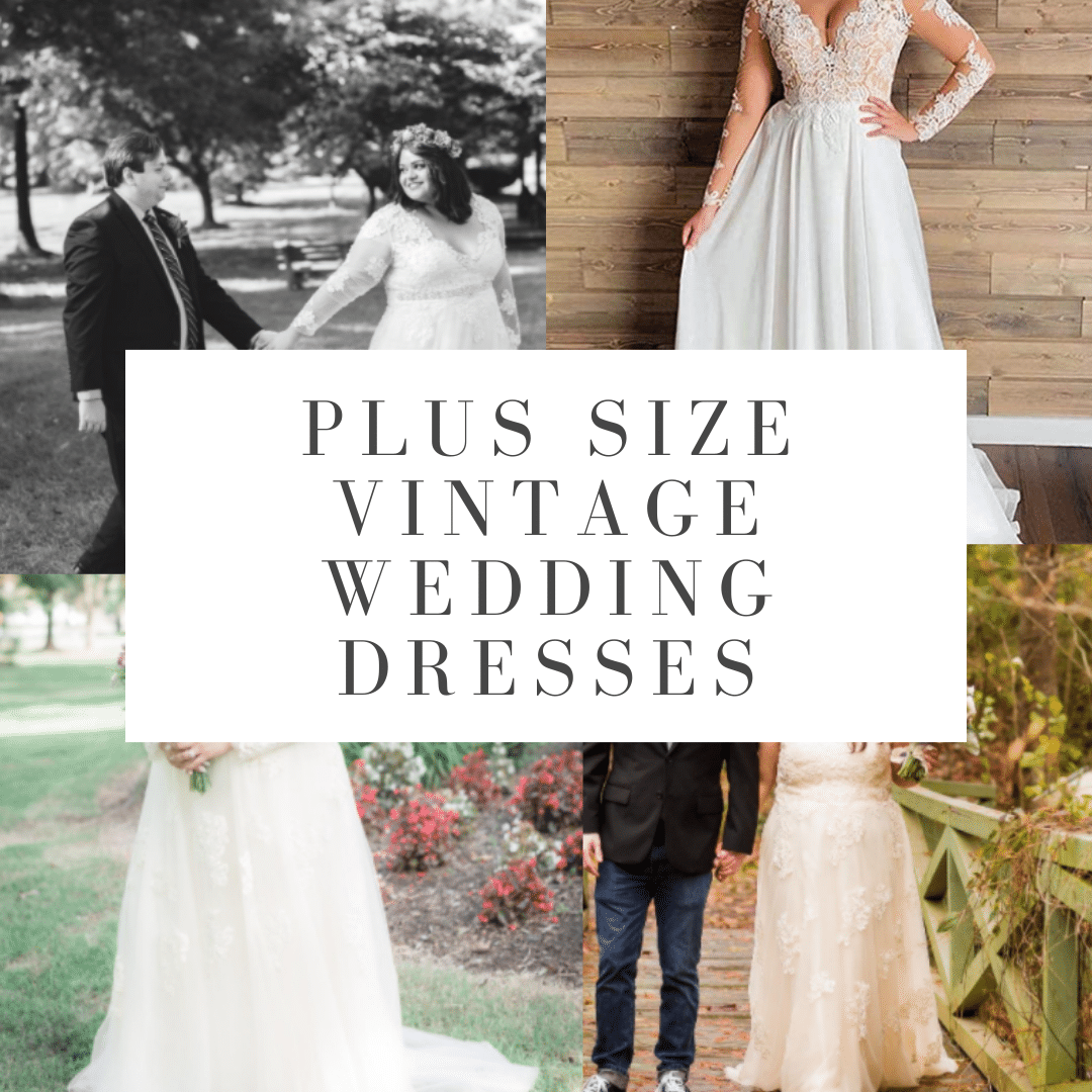 plus size vintage wedding dresses under $200