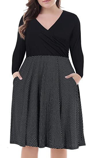 Plus Size Summer Dress Nemidor Plus Size Casual Dress - Short Sleeve Fit And  Flare Midi Swing Dress With Pockets For Women, Summer Comfort Stretchy  Fabric Summer Short Sleeve Swing Dress