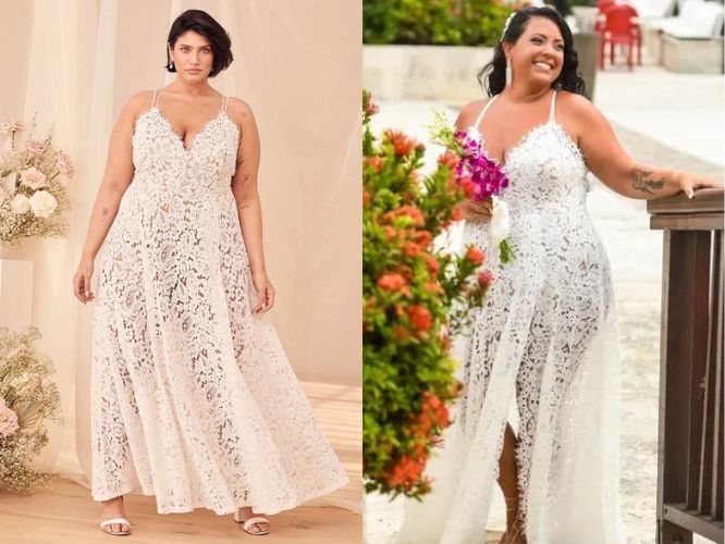 Best Plus Size Beach Wedding Dresses for a Beach Wedding.